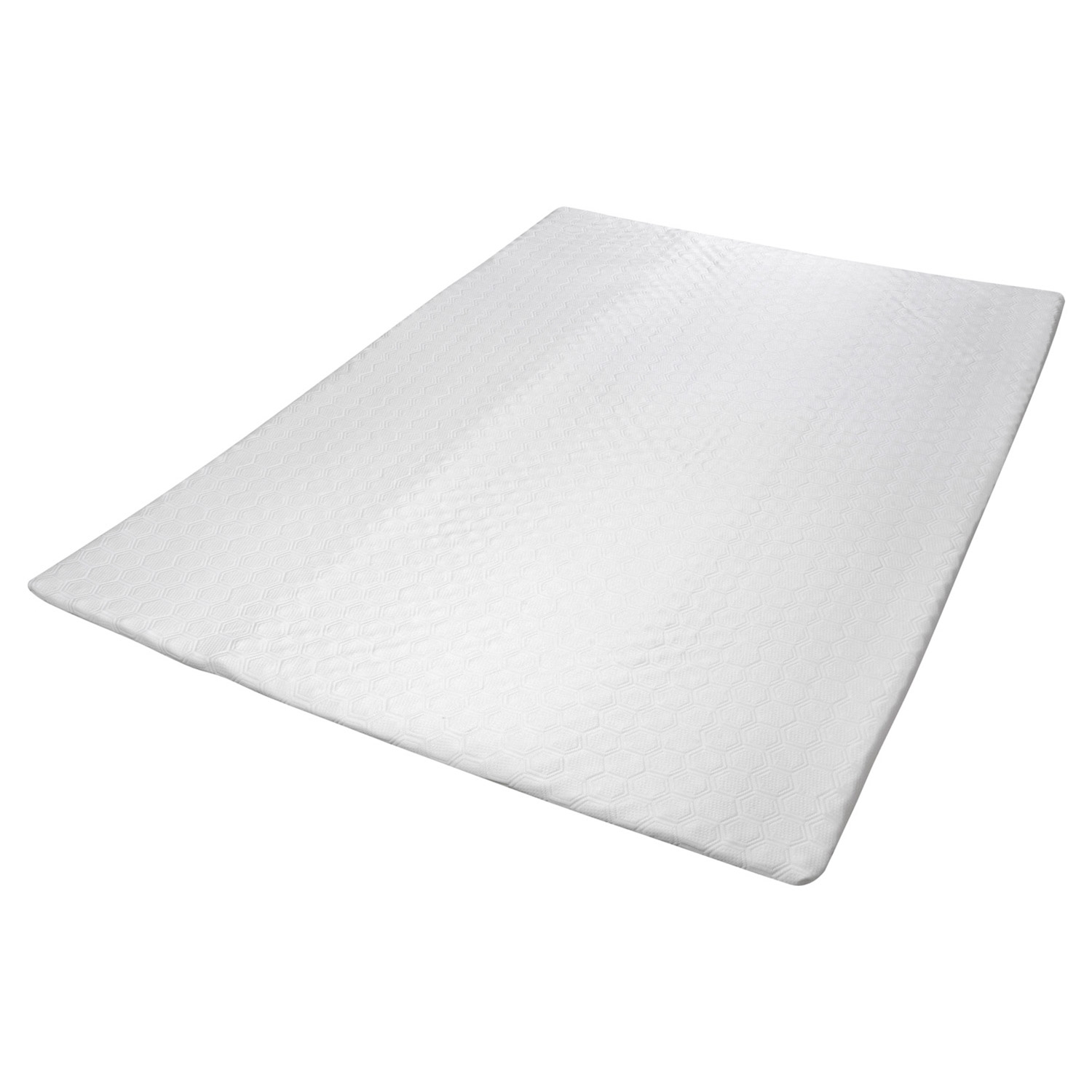Materac nawierzchniowy 200 x 200 x 3 cm Relaxa Soft, biały