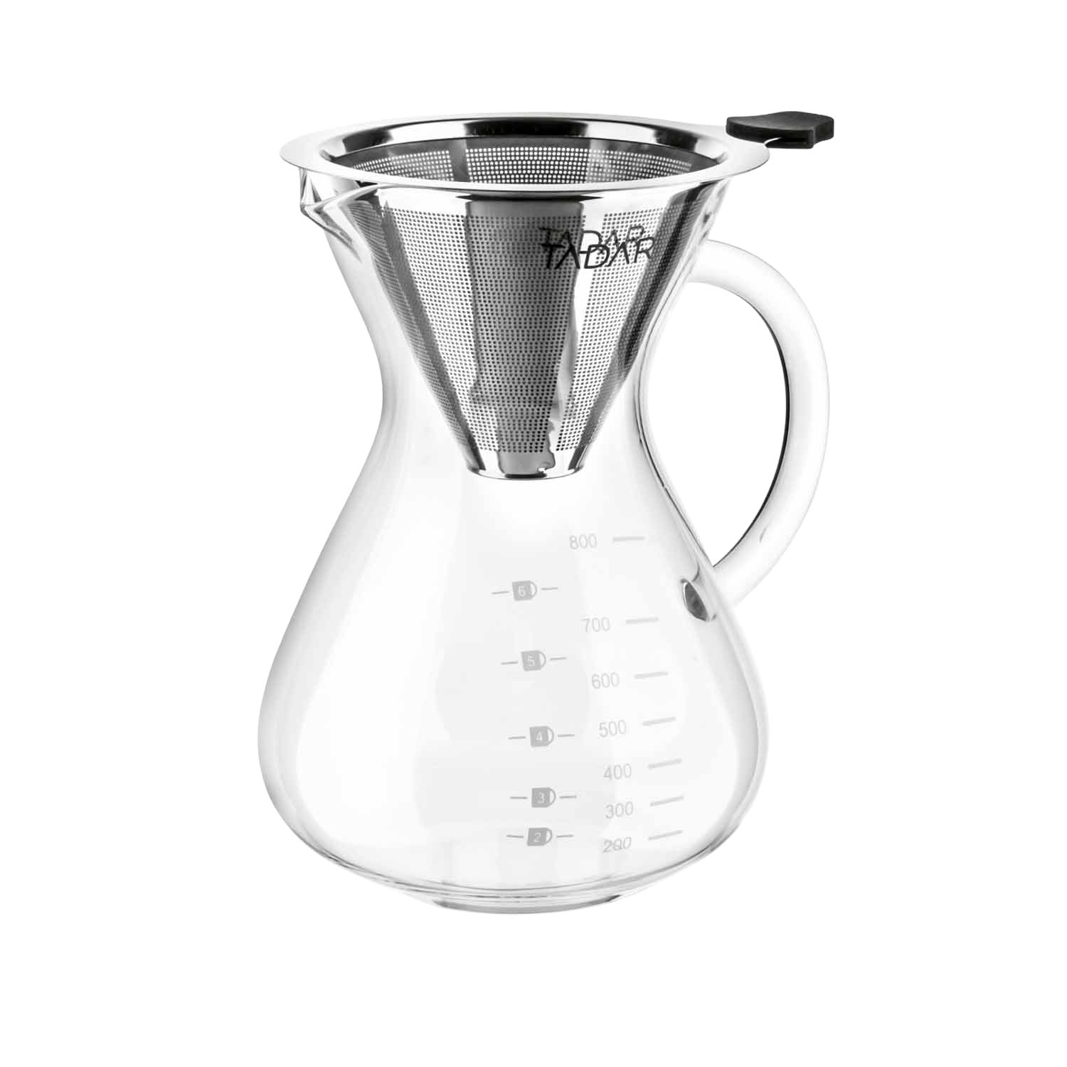 Dzbanek do kawy z zaparzaczem Tadar, 800 ml, szklany