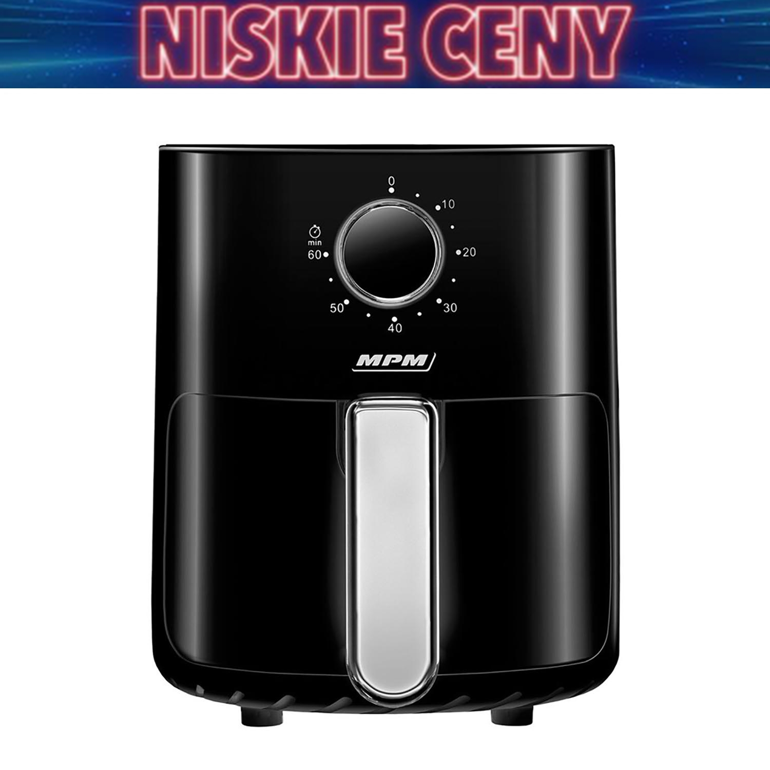 Air Fryer Frytkownica beztłuszczowa MPM MFR-12, 800 W, 2 l, czarna