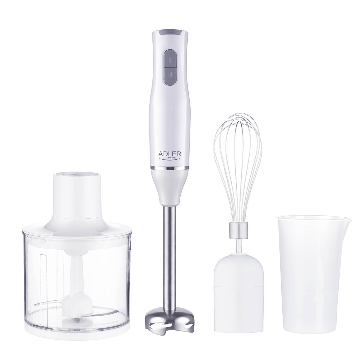 Blender ręczny Adler AD 4620, 500 W, z akcesoriami, biały