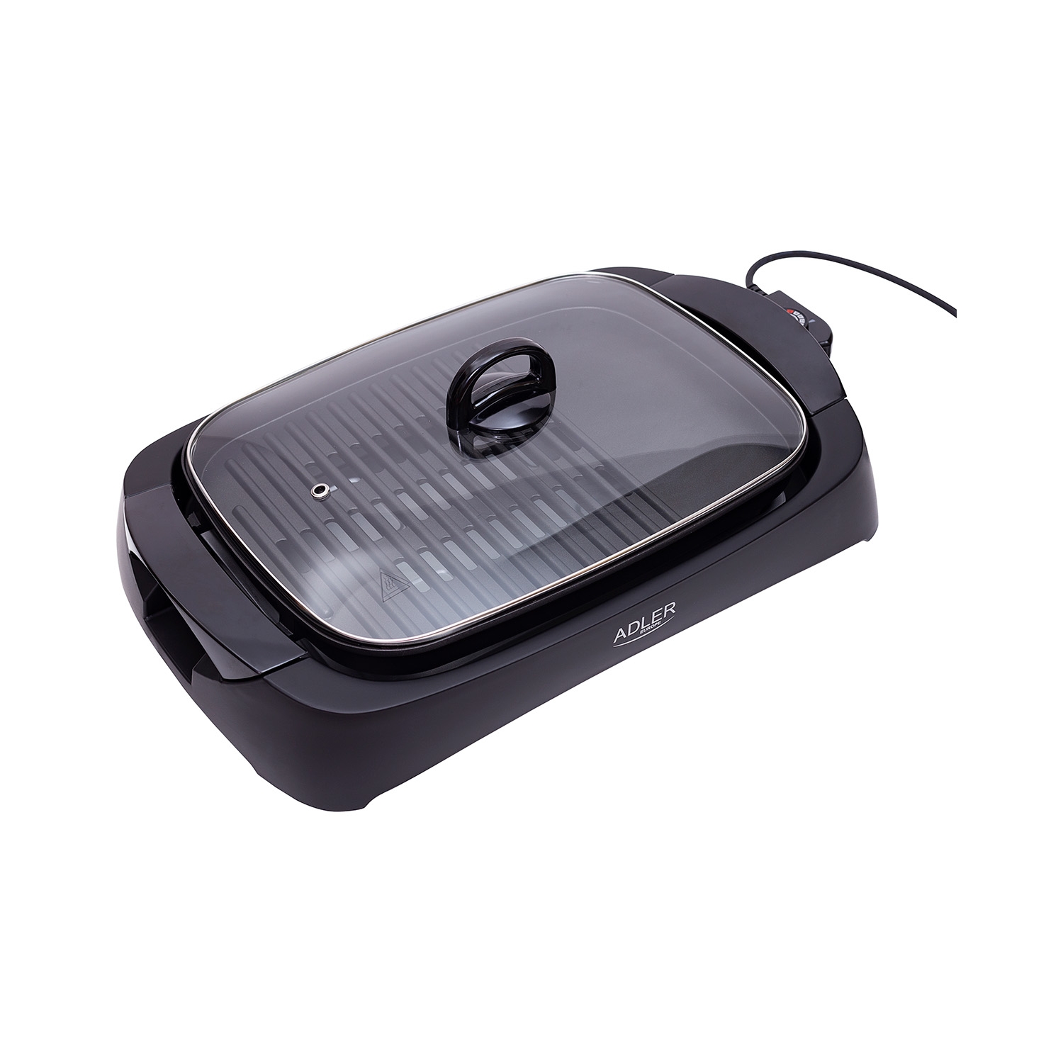 Grill elektryczny Adler AD 6610, 3000 W, ze szklaną pokrywą